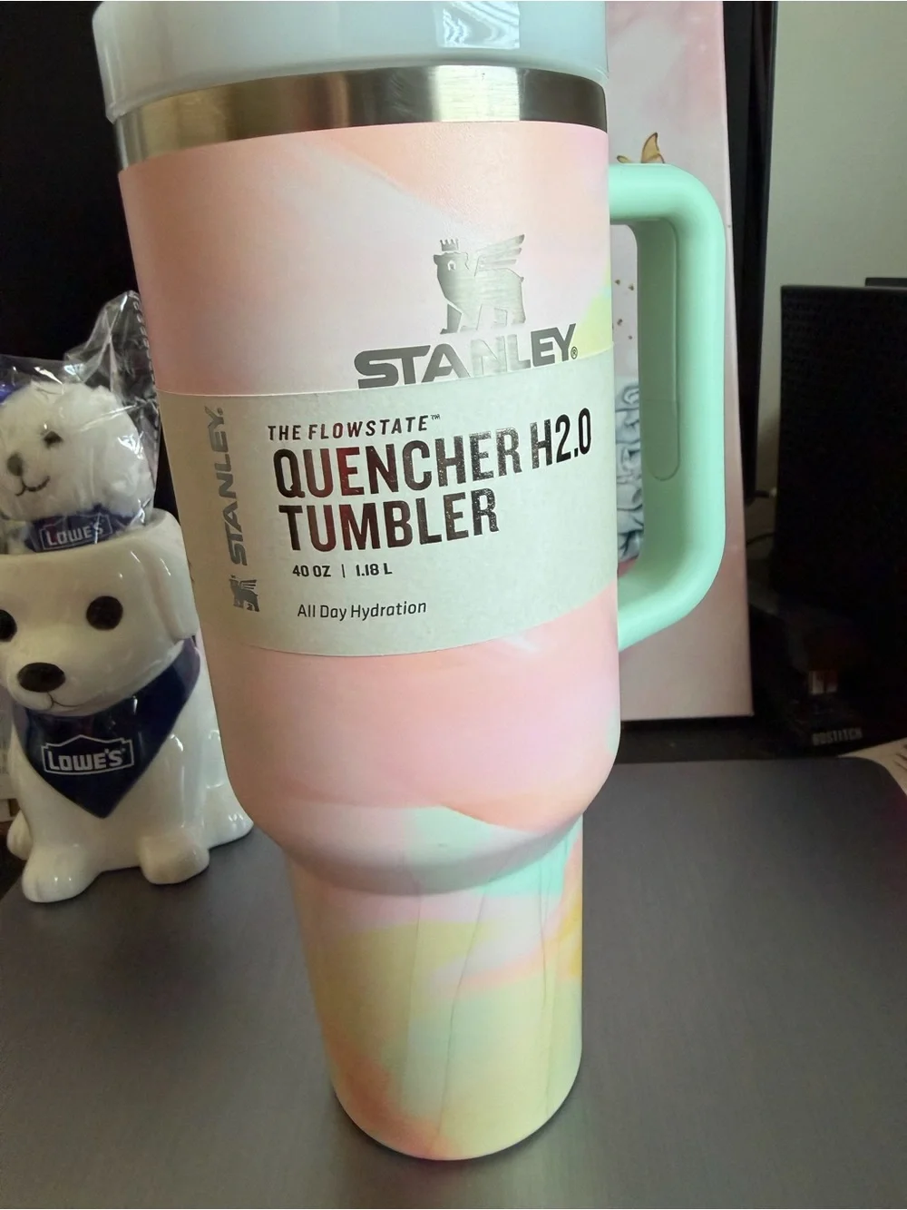 Stanley Quencher H2.0 Tumbler - Pastel Pink Multicolor RARE colors - Picture 4 of 8